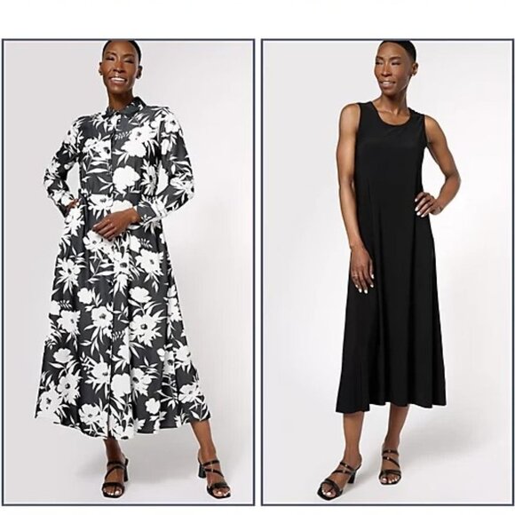 NEW Illusion Waist Shirtdress Set, Small - Picture 2 of 5